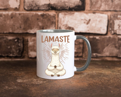 Lamaste | Lama Namaste lustiger Spruch Geschenk Humor Geschenkidee Tasse