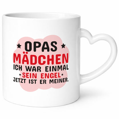 Opas Mädchen | Trauer Tasse Abschied Enkelin lustig Familie Geschenkidee