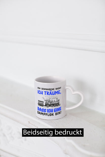 Ich schnarche nicht | Schnarcher Tasse Dampflok Witz lustiger Spruch Geschenk