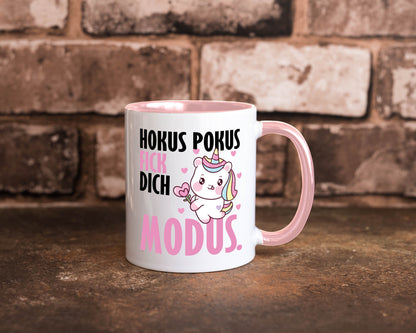 Hokus Pokus lustiger Spruch Geschenk Humor Geschenkidee Tasse