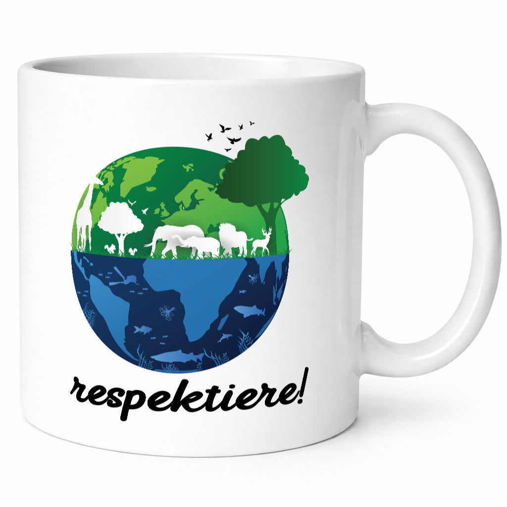 Respektiere | Tiere mit Respekt behandeln lustiger Spruch Geschenk