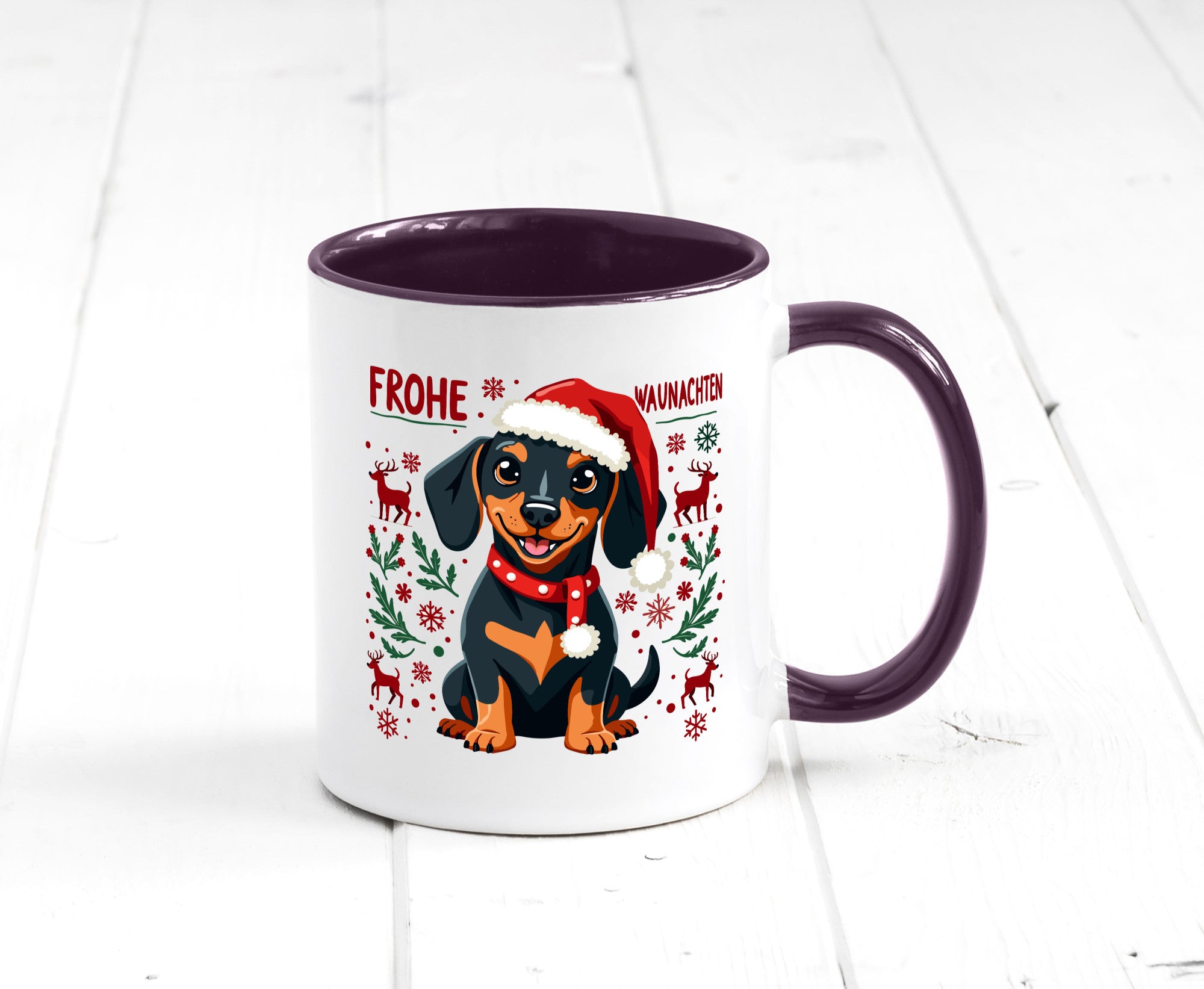 Frohe Waunachten | Ugly Christmas Weihnachtshund v2 Humor Tierliebhaber