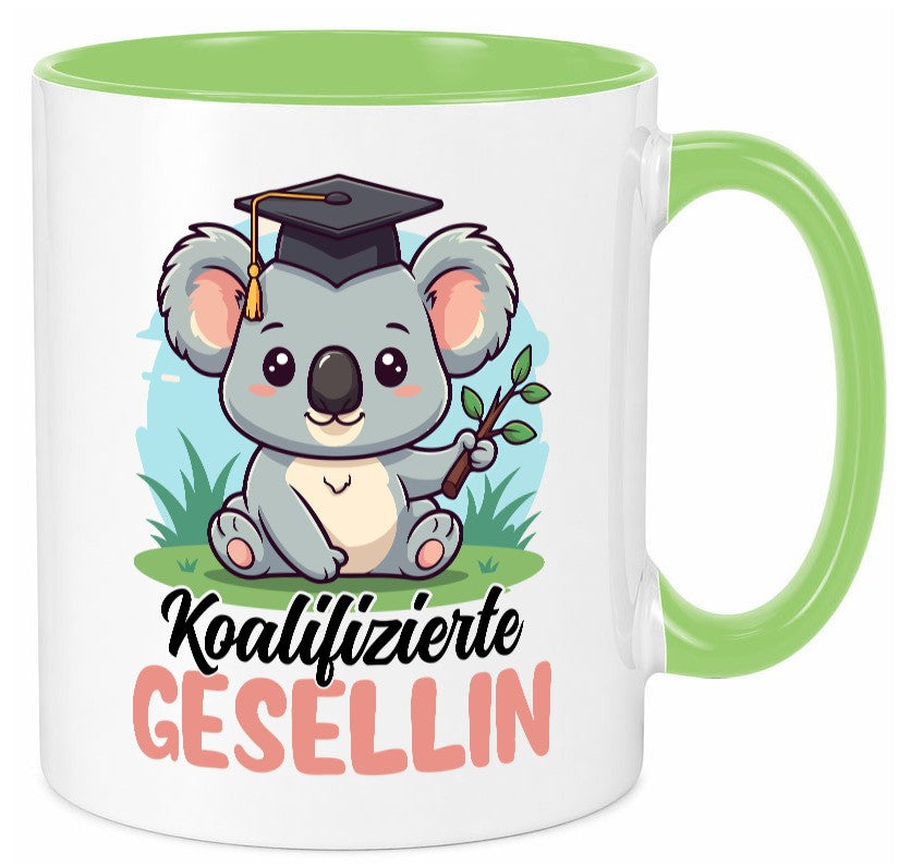 Koalifizierte Gesellin | Handwerkerinnen Geschenkidee Humor Tasse