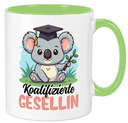 Koalifizierte Gesellin | Handwerkerinnen Geschenkidee Humor Tasse