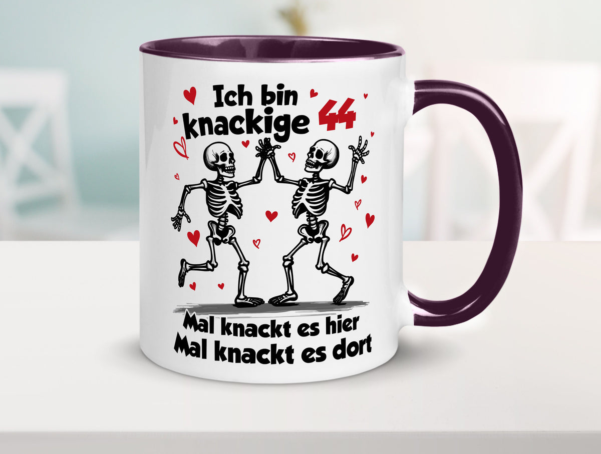 44. Geburtstag | Knackige 44 Ich bin alt v2 lustiger Spruch Geschenk Tasse