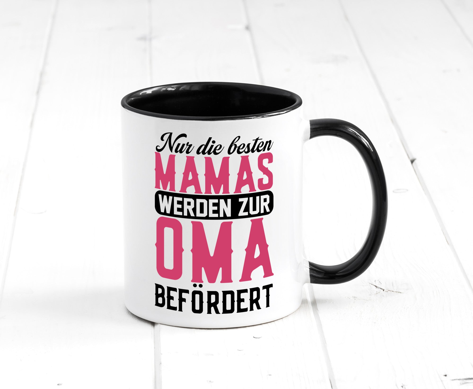 Beste Mama wird zur Oma befördert | Großmutter lustiger Spruch Geschenk Familie
