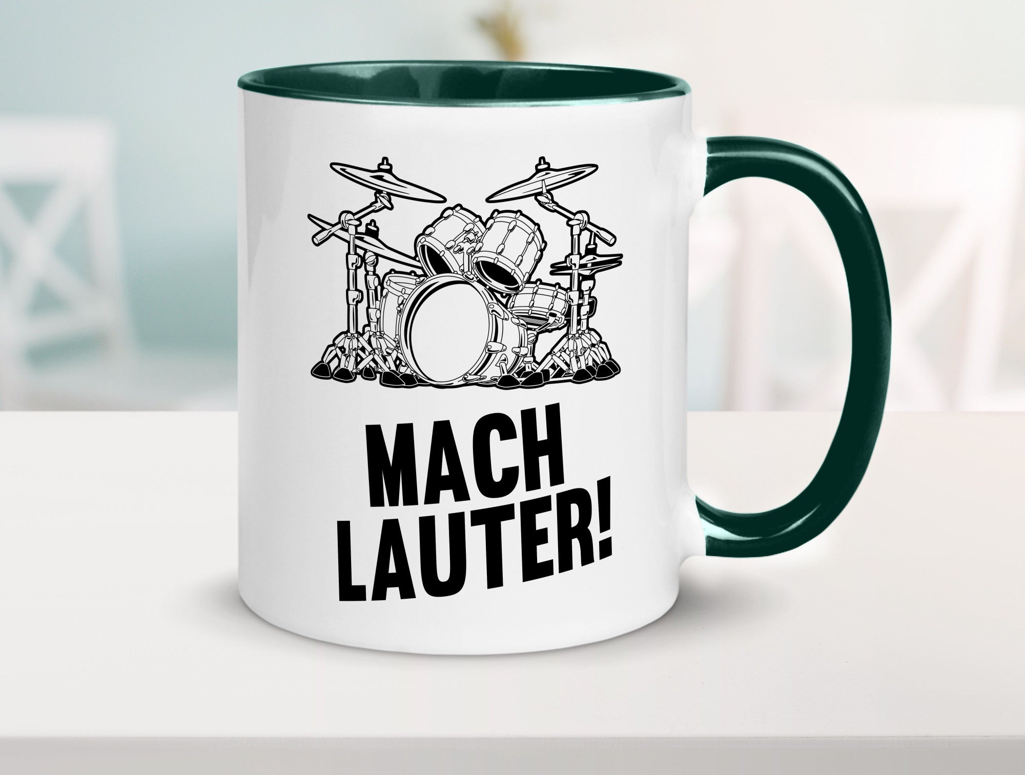 Mach lauter | Schlagzeug Band Musiker Geschenkidee Humor Tasse