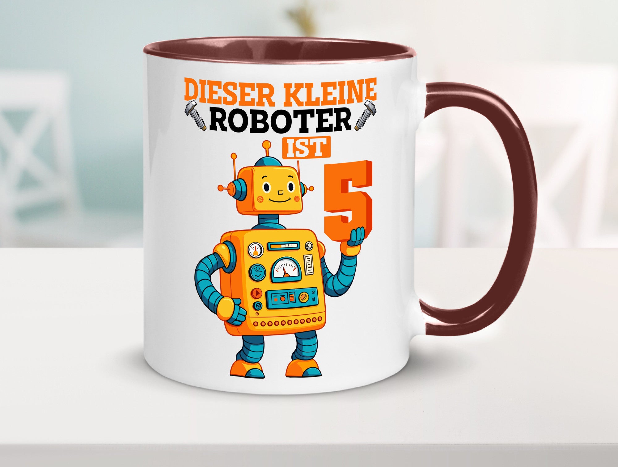 5. Geburtstag | 5 Jahre Roboter Junge lustiger Spruch Geschenk Geschenkidee