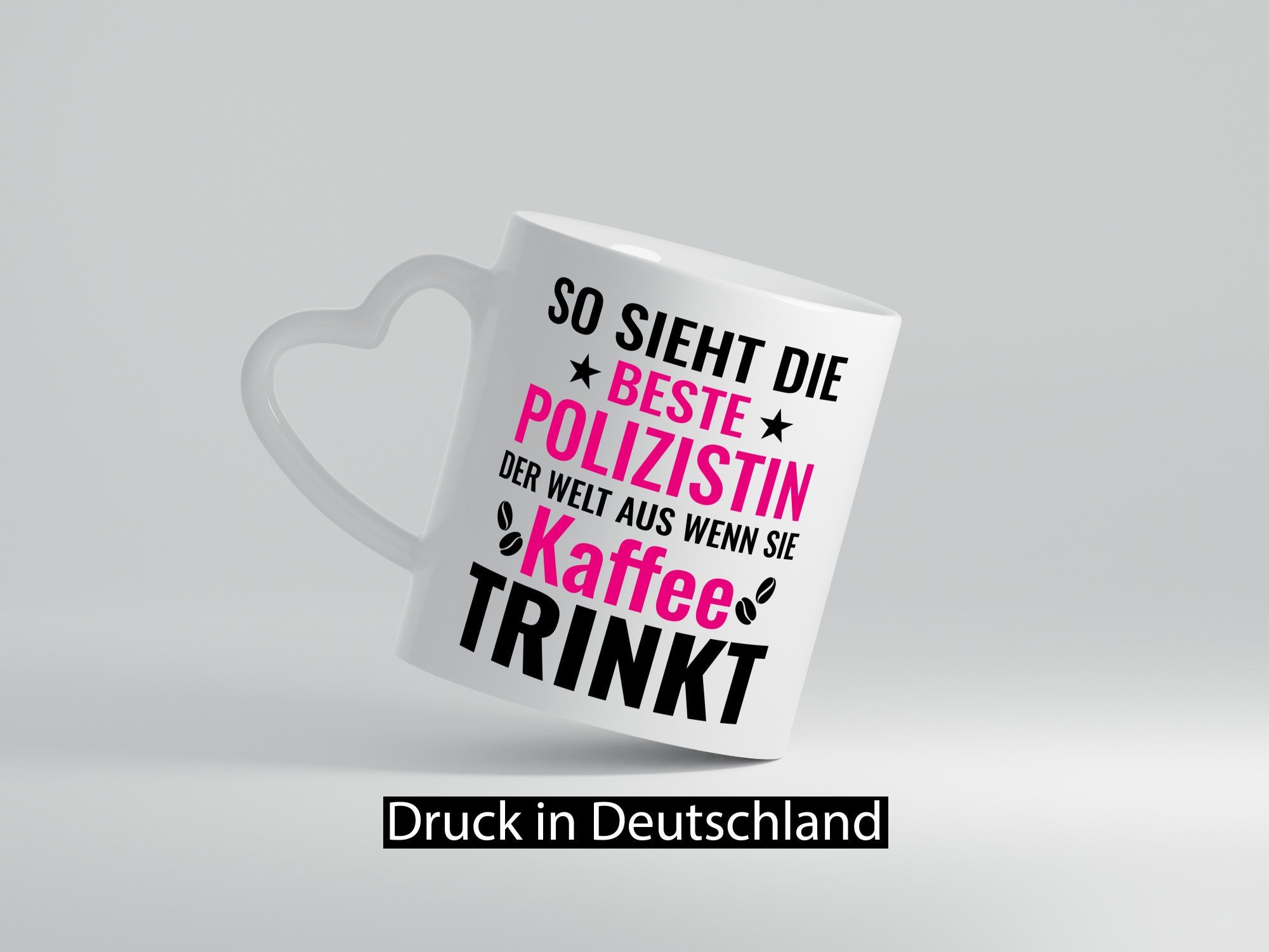 Kaffee trinkt: Polizistin | Beruf Polizei Geschenkidee Arbeit Kollegen Büro
