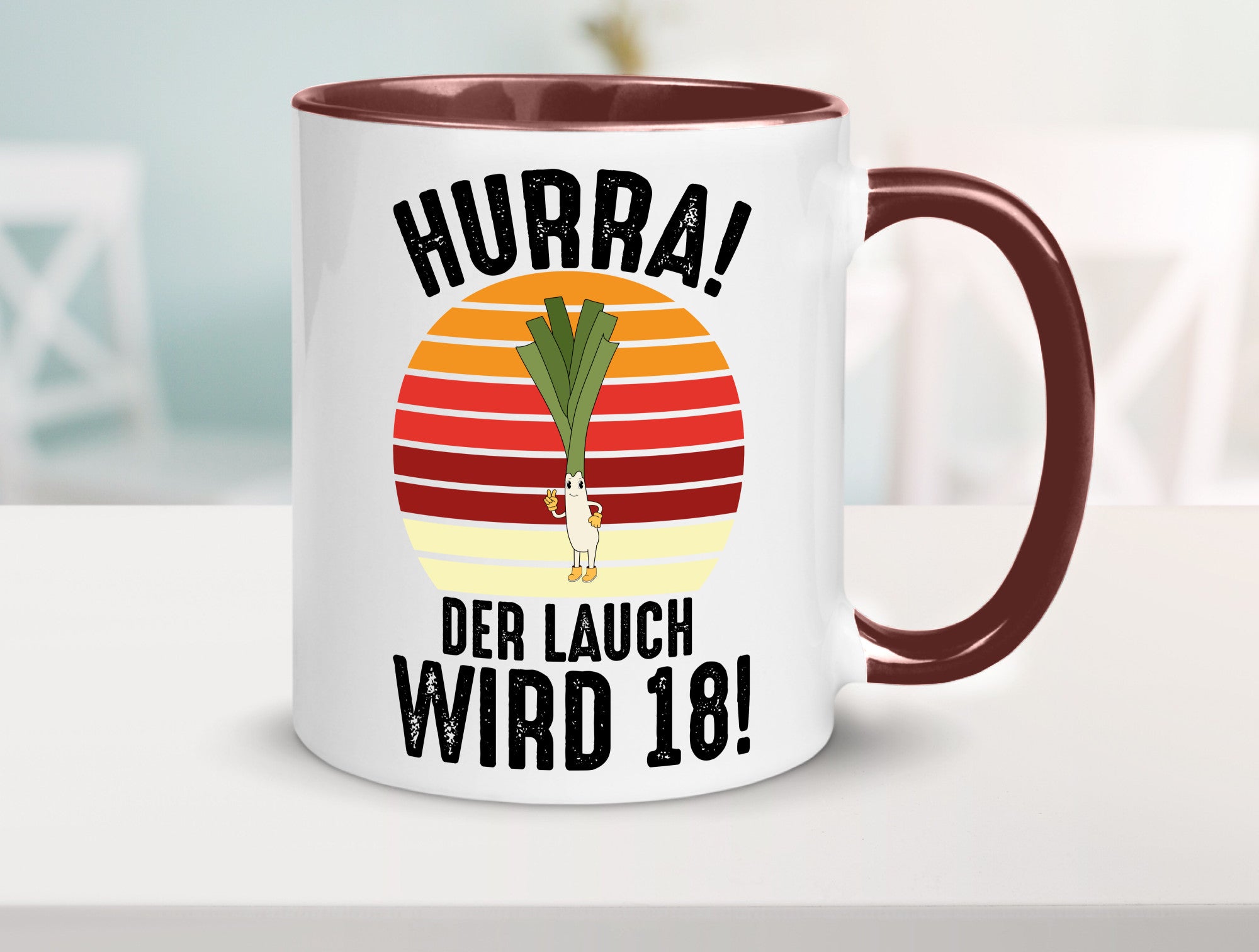 Hurra der lauch wird 18 | 18. Geburtstag Ehrentag lustiger Spruch Geschenk