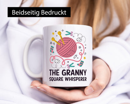 The Granny Square Whisperer | Socken Schere, lustiger Spruch Geschenk Humor