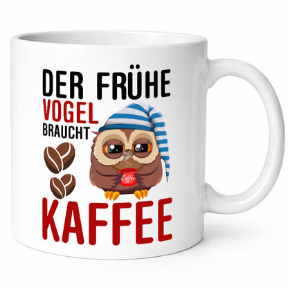 Früher Vogel | Kaffeliebhaber Nachteule Humor Geschenkidee Tasse
