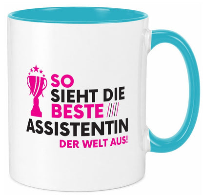 Die Weltbeste Assistentin | Assistenz Hilfskraft Geschenk Humor Geschenkidee Tasse