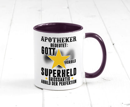 Bedeutung von Apotheker | Apotheke Pharmazie Humor Geschenkidee Tasse