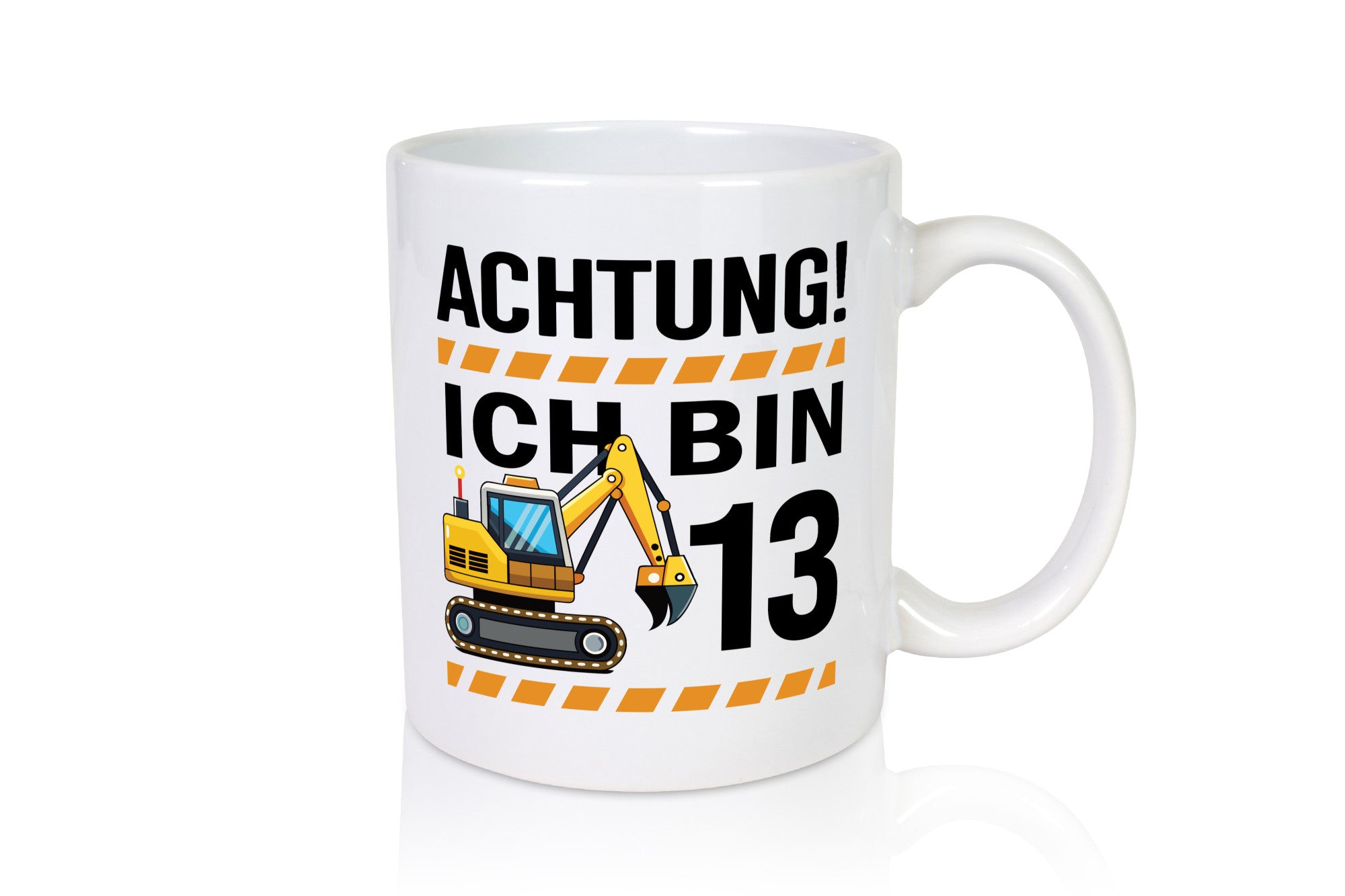 13 Geburtstag Ich bin | Bagger Junge Humor Geschenkidee Tasse