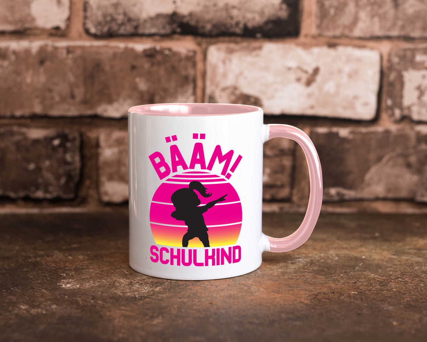 Bääm Schulkind | Einschuldung Schulanfang Geschenkidee Humor Tasse