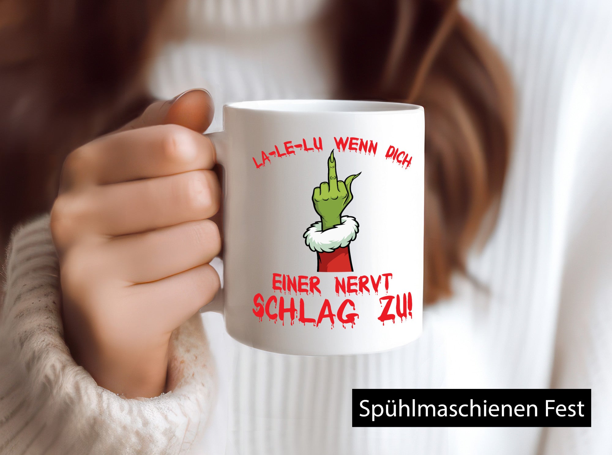 La Le Lu | Weihnachten Weihnachtsmuffel Lichter vl13 Geschenkidee Humor Tasse