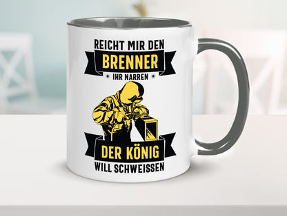 König will schweissen | Schweisser Sterne lustiger Spruch Geschenk Humor