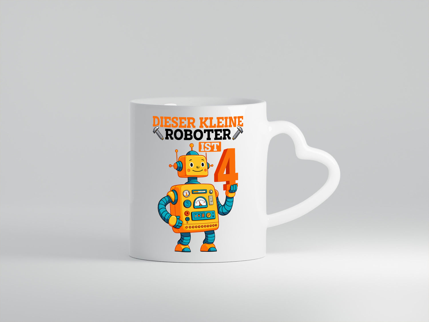 4. Geburtstag | 4 Jahre Roboter Junge Geschenkidee Humor Tasse