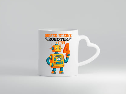 4. Geburtstag | 4 Jahre Roboter Junge Geschenkidee Humor Tasse