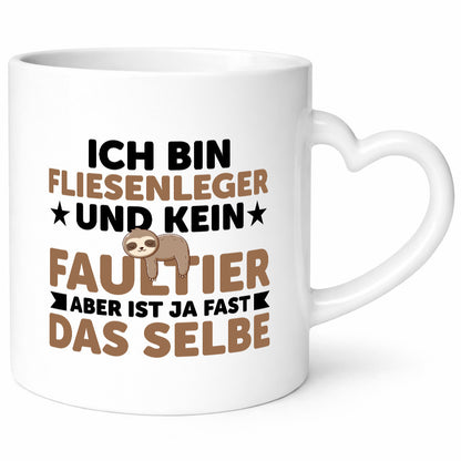 Ich bin kein Faultier: Fliesenleger | Fliesenlegen Bau lustiger Spruch Geschenk