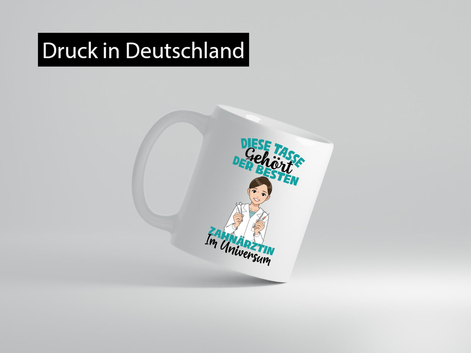 Im Universum: Zahnärztin | Zahnmedizin Beruf Geschenk Arbeit Kollegen Büro