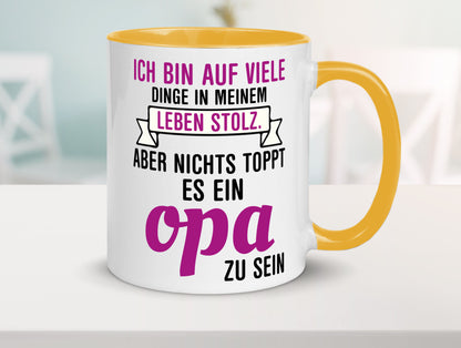 Opa Tasse | Stolzer Großvater Vatertag Enkelkinder Geschenk Familie