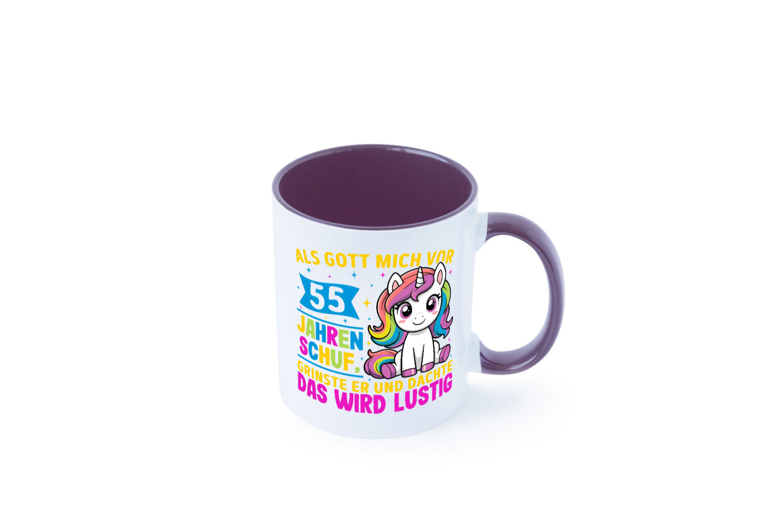 55. Geburtstag | Als Gott mich schuf 40 Jahre v2 lustiger Spruch Geschenk