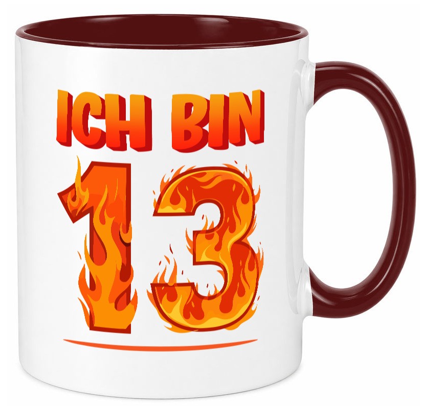 13. Geburtstag | 13 Jahre Drache lustiger Spruch Geschenk Geschenkidee Tasse