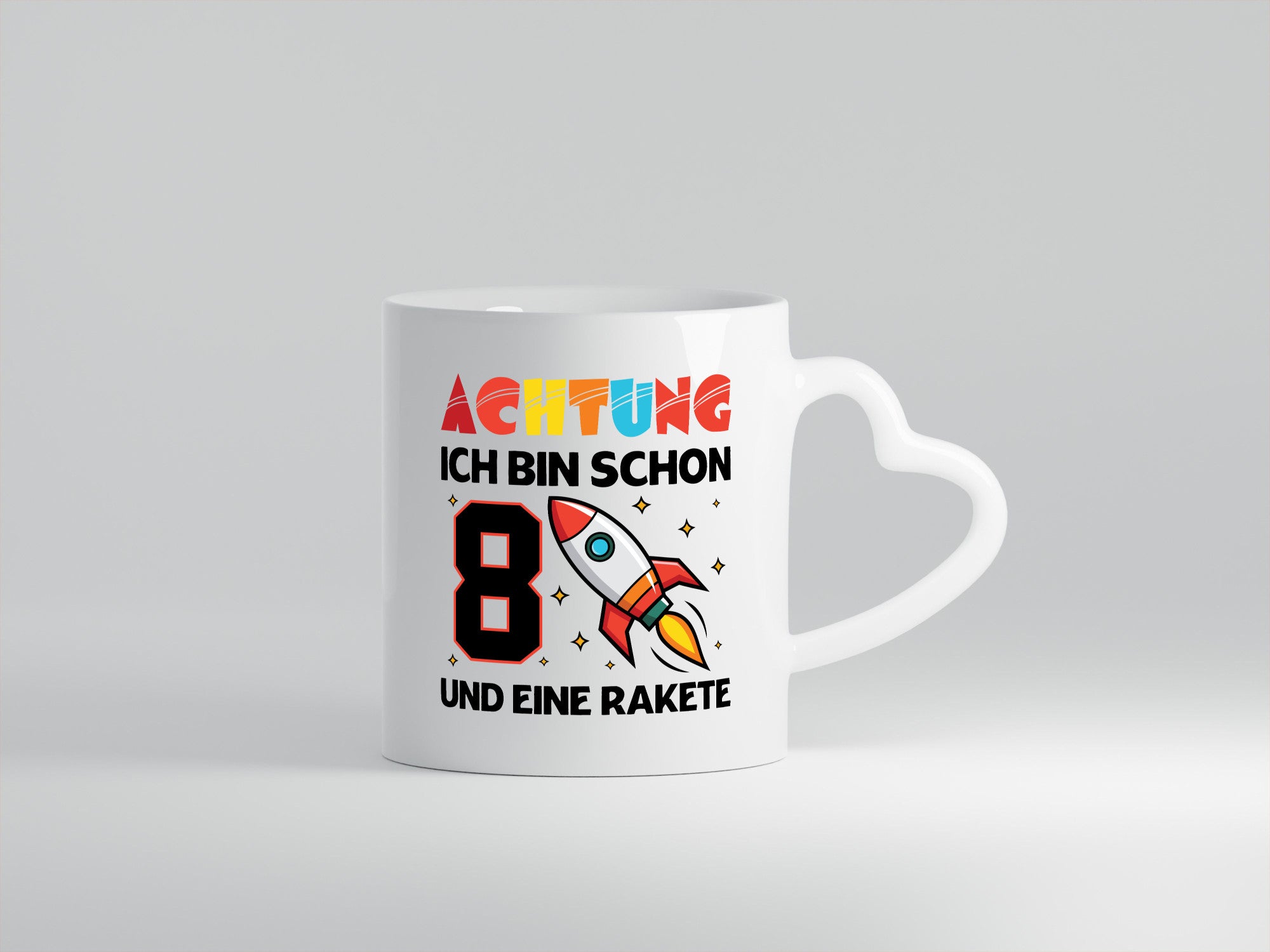 8. Geburtstag | Rakete Weltraum 8 Jahre Galaxy lustig Geschenkidee Geschenk