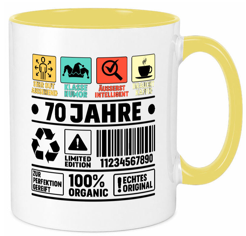 70. Geburtstag | 70 Jahre Humor Limited Edition lustiger Spruch Geschenk