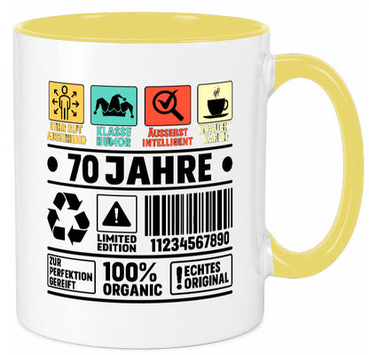 70. Geburtstag | 70 Jahre Humor Limited Edition lustiger Spruch Geschenk