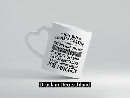 Verrückte Krankenschwester macht Job | Sternchen Geschenk Arbeit Kollegen Büro