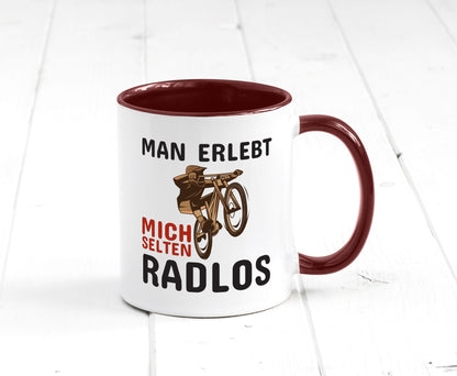 Selten Radlos | Spruchtasse Fahrrad Männer Humor lustiger Spruch Geschenk