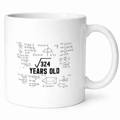 Quadratwurzel 324 | Geburtstag 18 Jahre Mathematik lustig Geschenkidee Geschenk