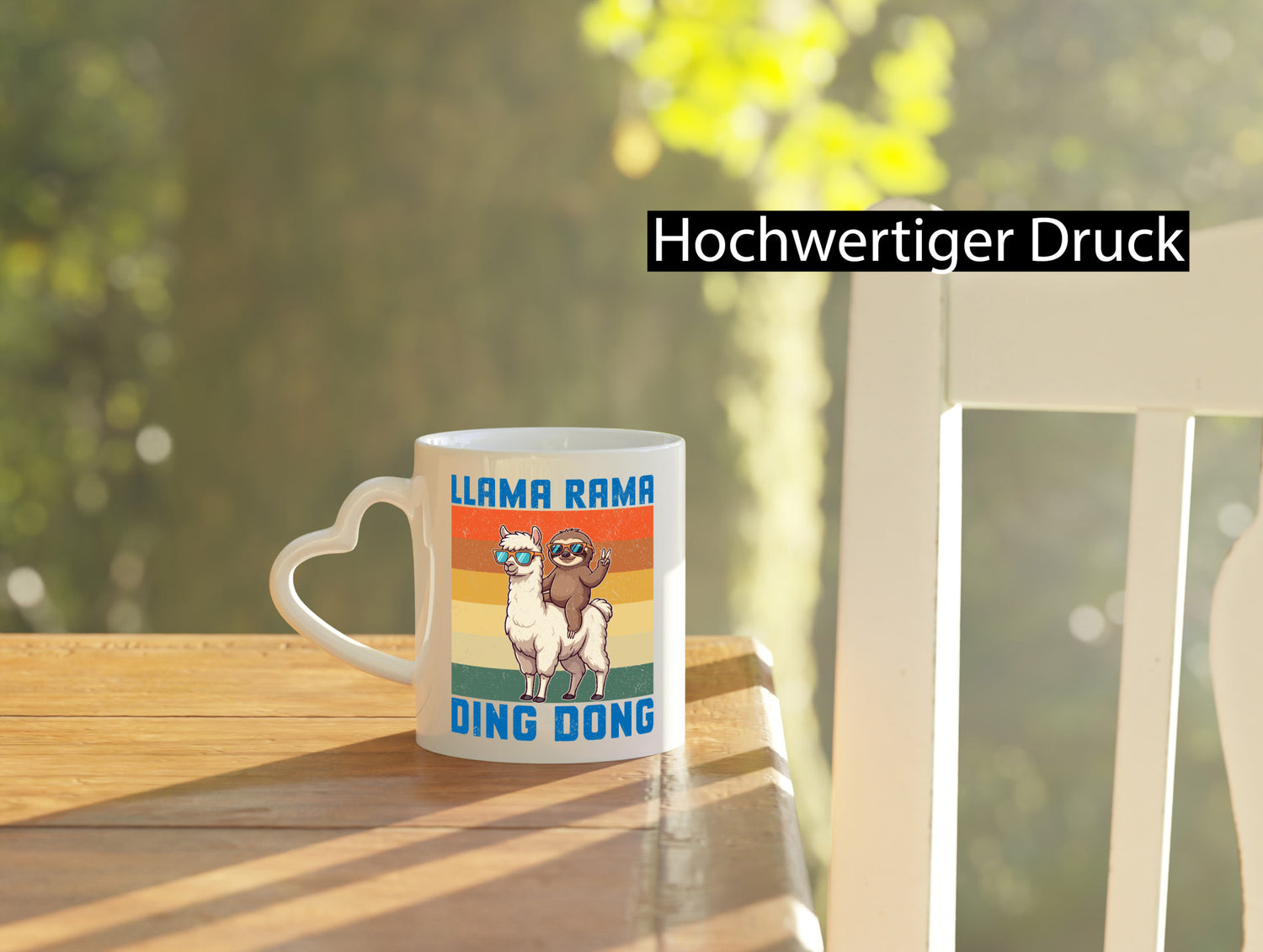 Lama rama ding dong | Faultier lustiger Spruch Geschenk Tierliebhaber Humor