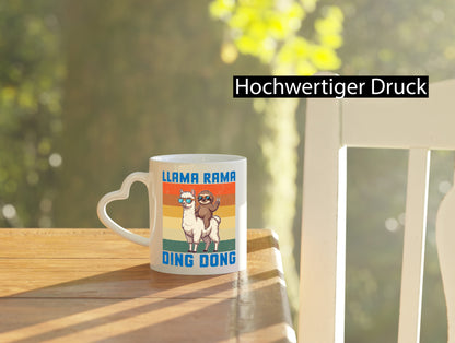 Lama rama ding dong | Faultier lustiger Spruch Geschenk Tierliebhaber Humor