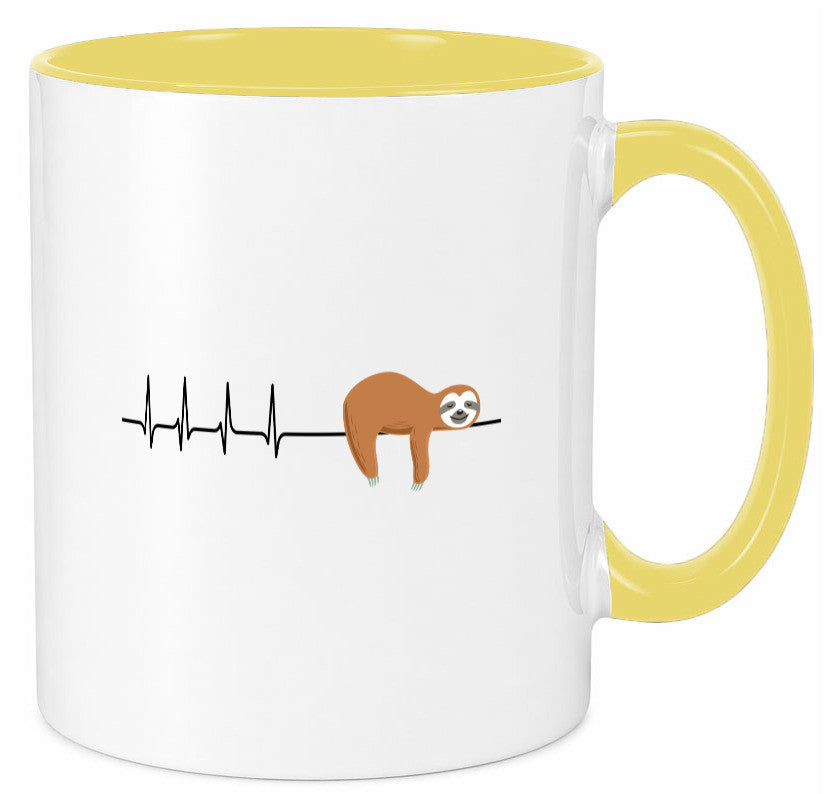 Herzschlag Faultier | Faulheit Morgenmuffel faul Humor Tierliebhaber