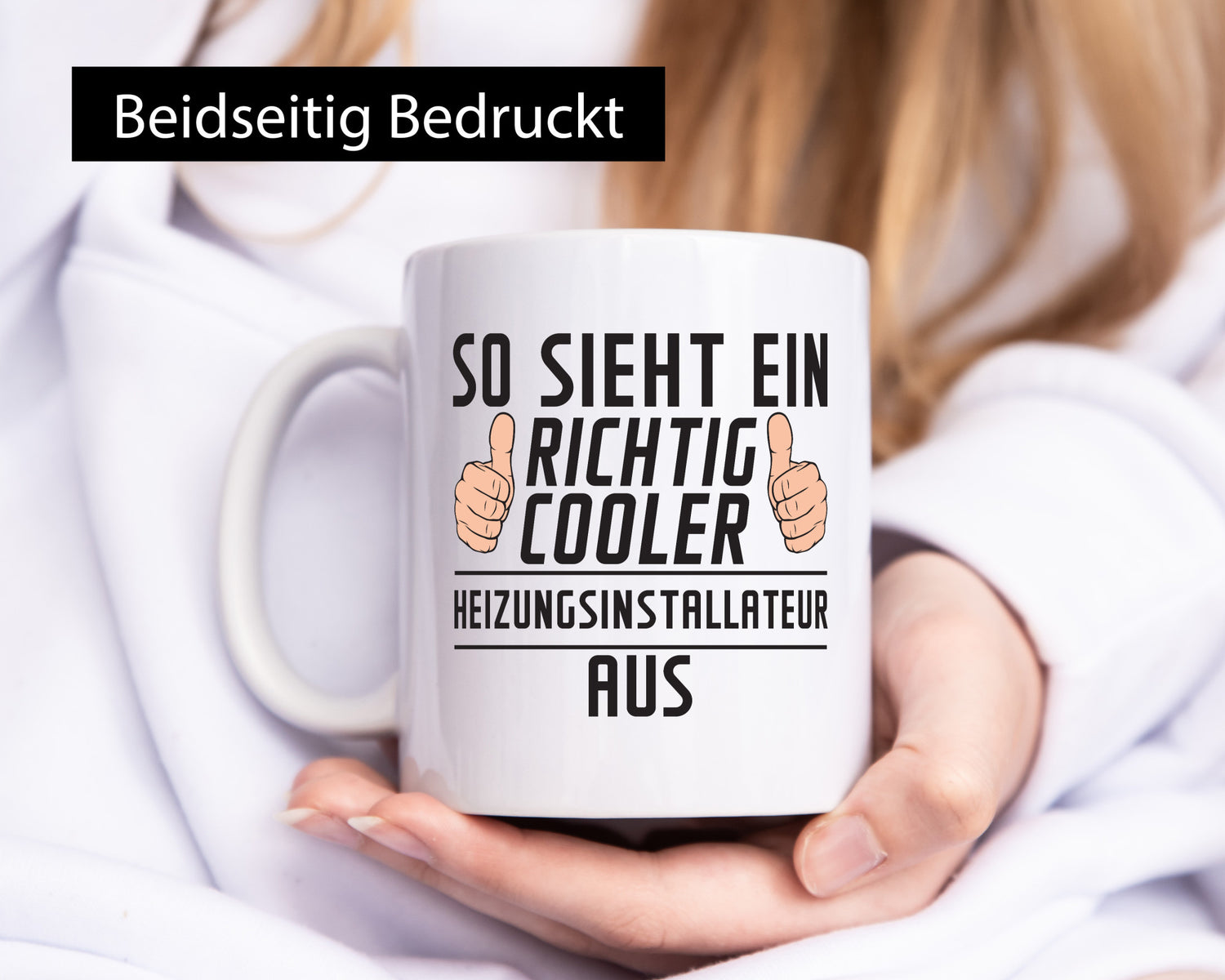 Richtig Cooler Heizungsinstallateur | Heizungsbauer Humor Geschenkidee Tasse