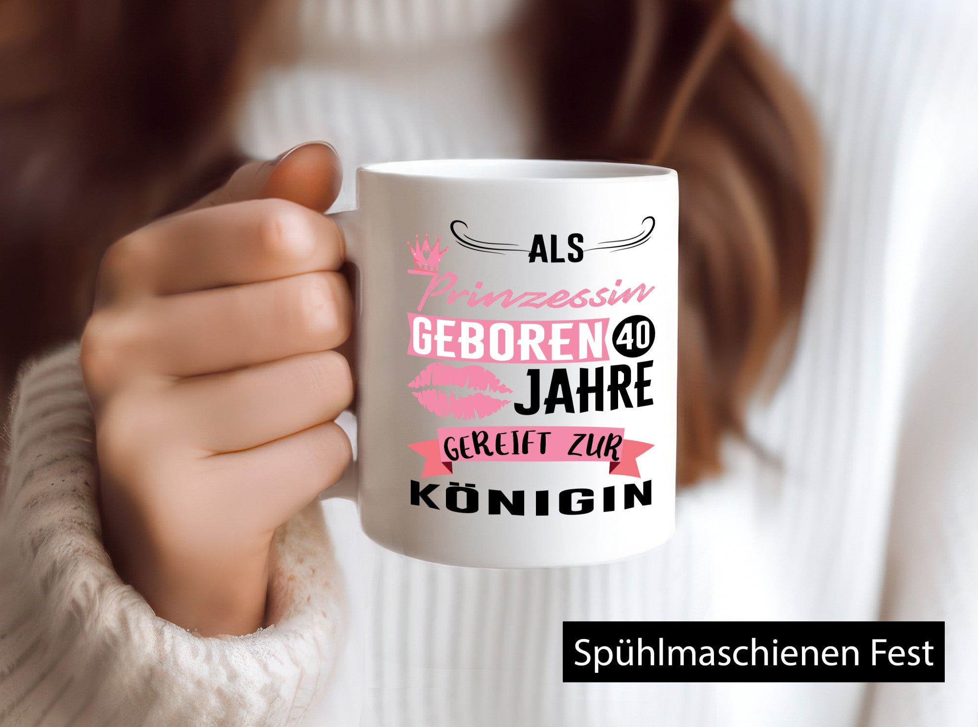 Als Prinzessin Geboren | 40. Geburtstag Ich bin Königin Geschenk Geschenkidee