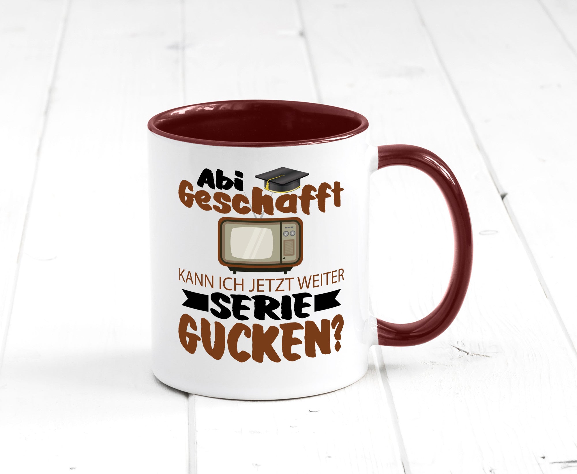 Abi Geschaft | Serie Gucken Bachlor Abitur Geschenk Humor Geschenkidee lustiger