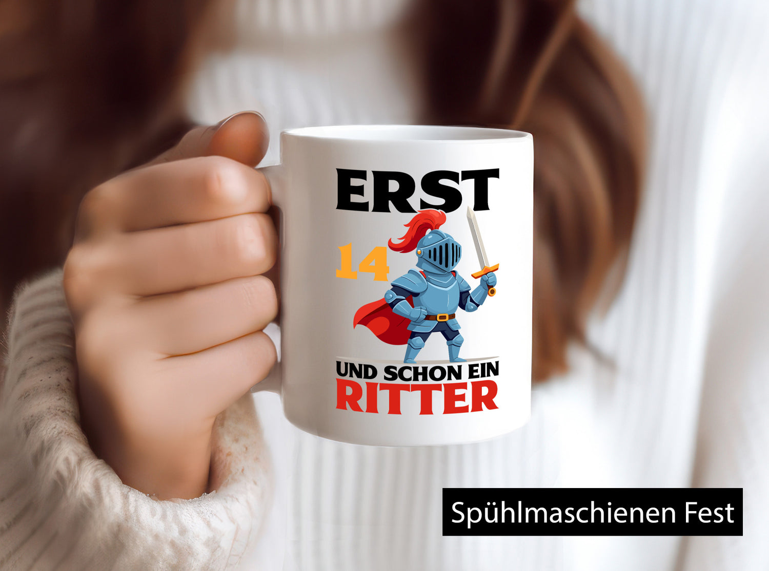 14. Geburtstag | 14 Jahre und schon ein Ritter Humor Geschenkidee Tasse