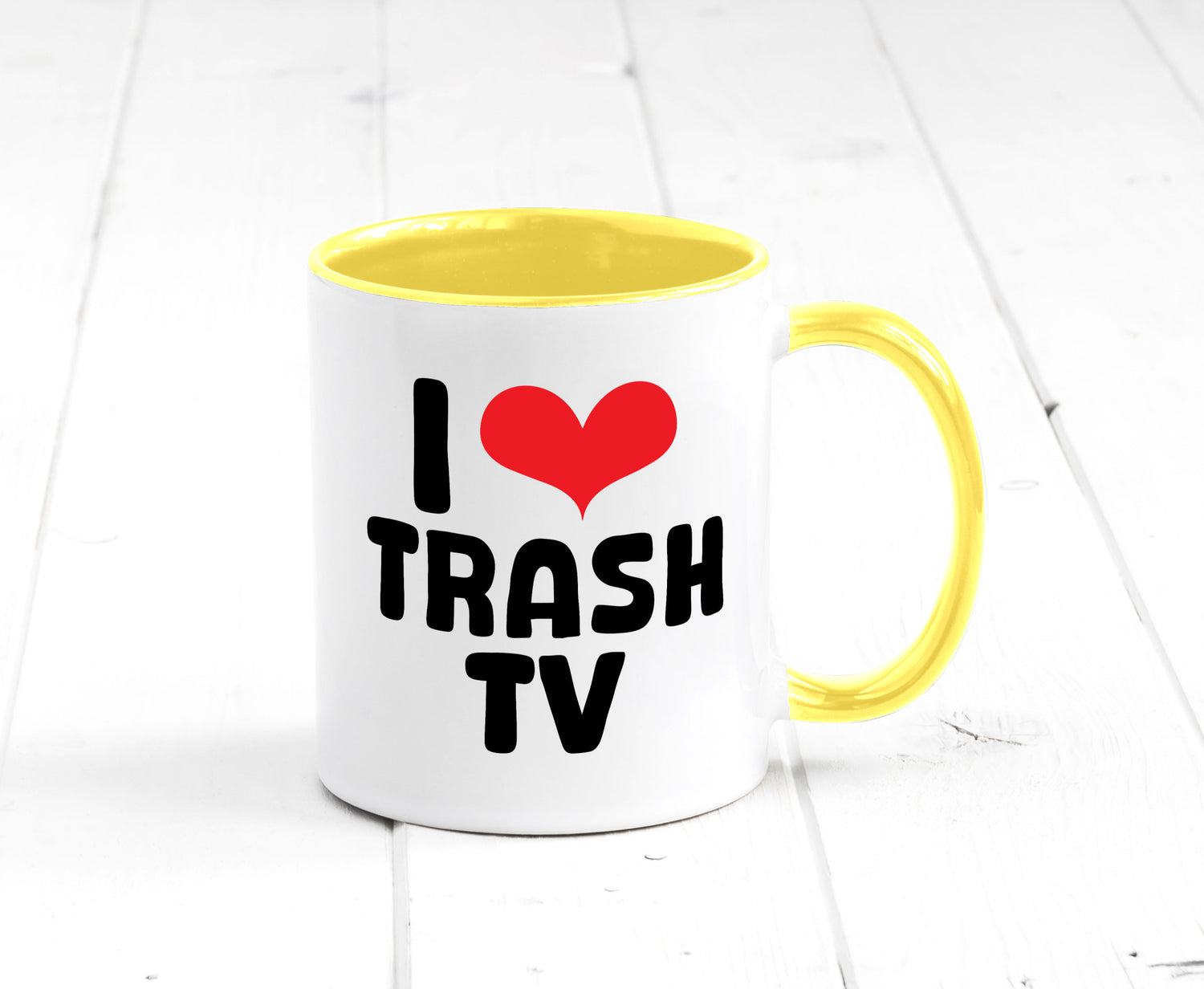 I love Trash TV | v2 lustig Humor Geschenkidee Geschenk Tasse