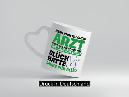 Richtig guter Arzt | Dankeschön Tasse Ärzte Spruch vl10 Geschenk Humor