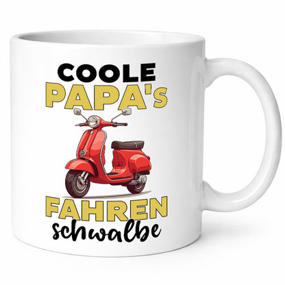 Coole Papas fahren Schwalbe | DDR Mofa Moped v2 Geschenkidee Humor Tasse