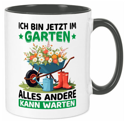 Im Garten alles andere kann warten | Gärtner Gartenarbeit Geschenk Arbeit
