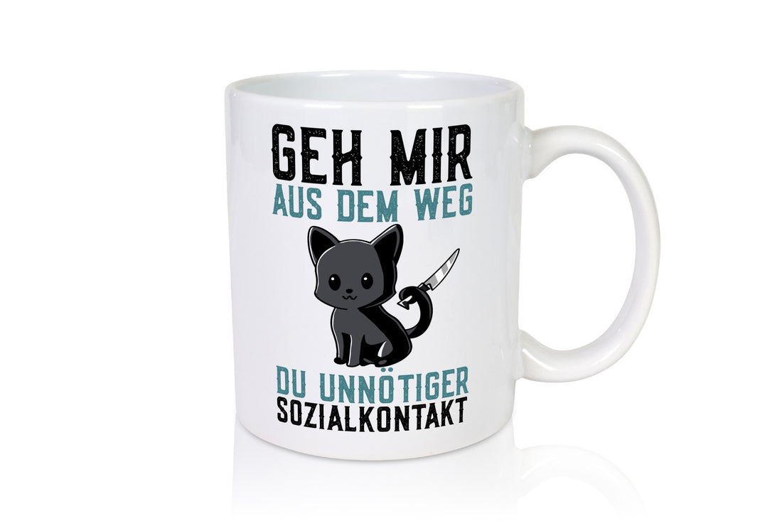 Geh mir aus dem Weg | Wütende Katze Unnötig Humor Tierliebhaber Geschenkidee