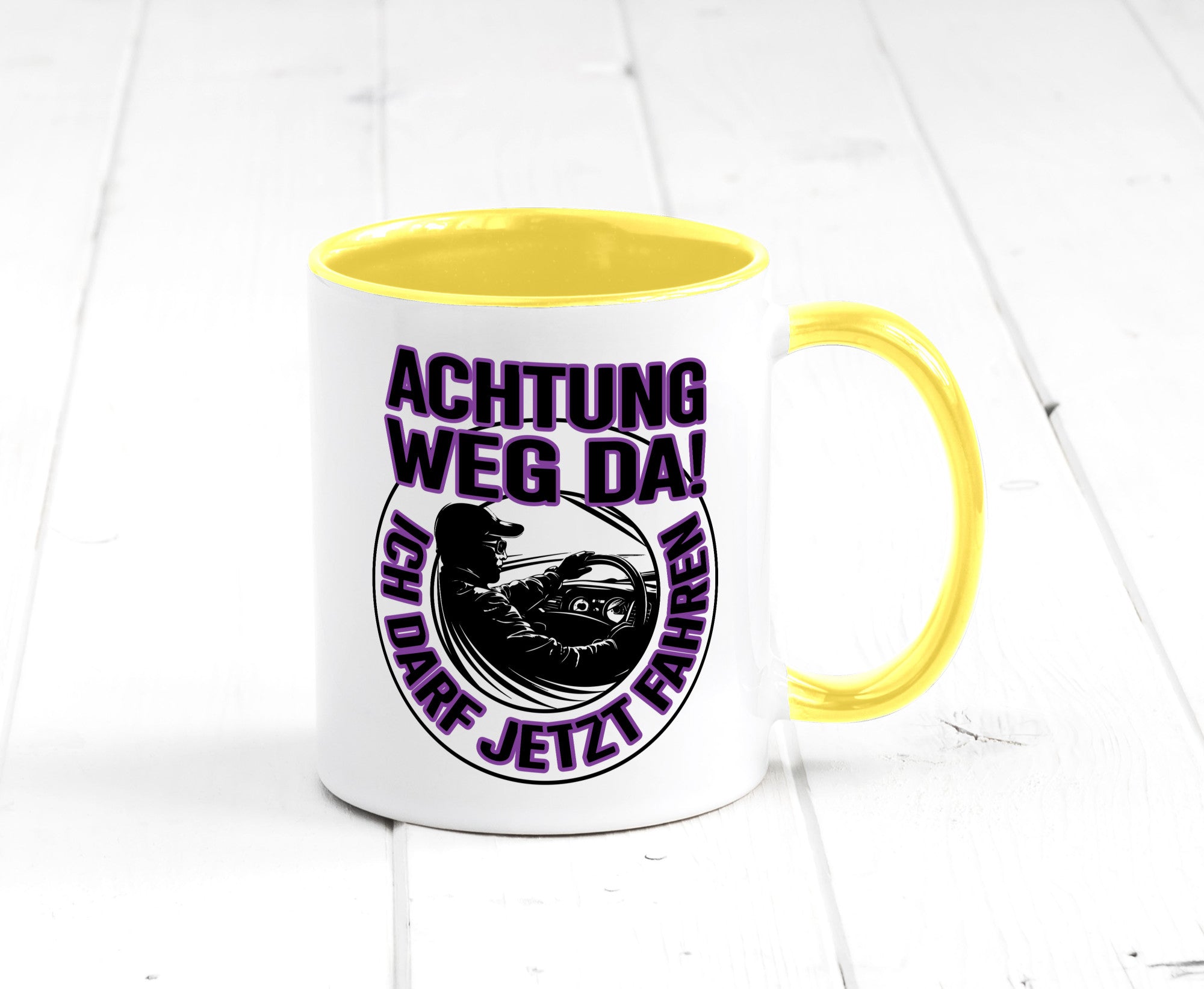 Achtung weg da ich darf jetzt Fahren | Führerschein lustig Humor Geschenkidee