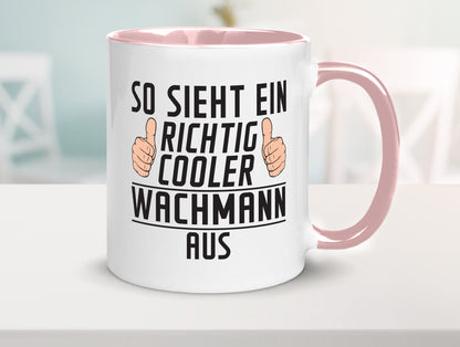 Richtig Cooler Wachmann | Wachpersonal Nachtwächter lustig Humor Geschenkidee