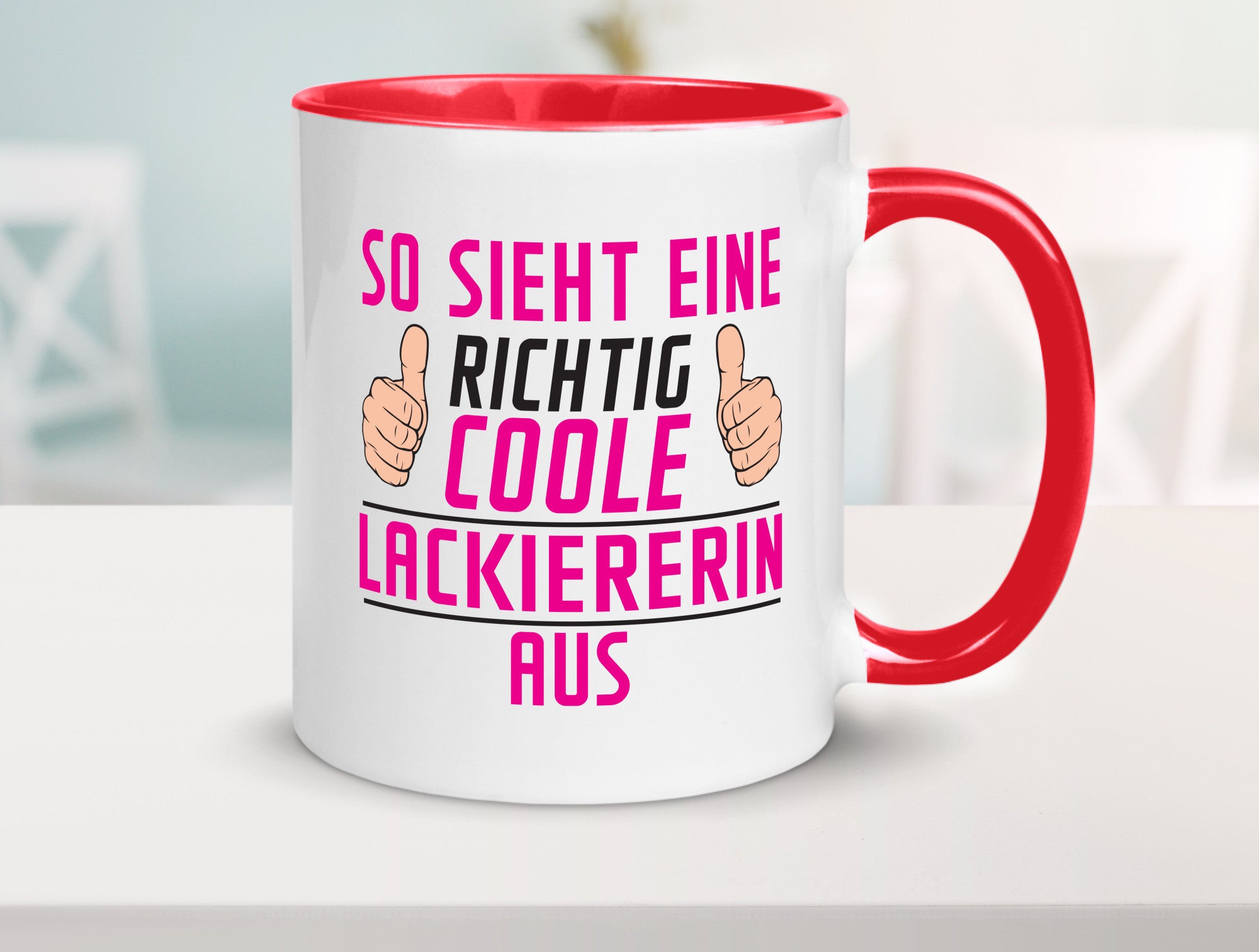 Richtig Coole Lackiererin | lackieren Geschenkidee Humor Tasse